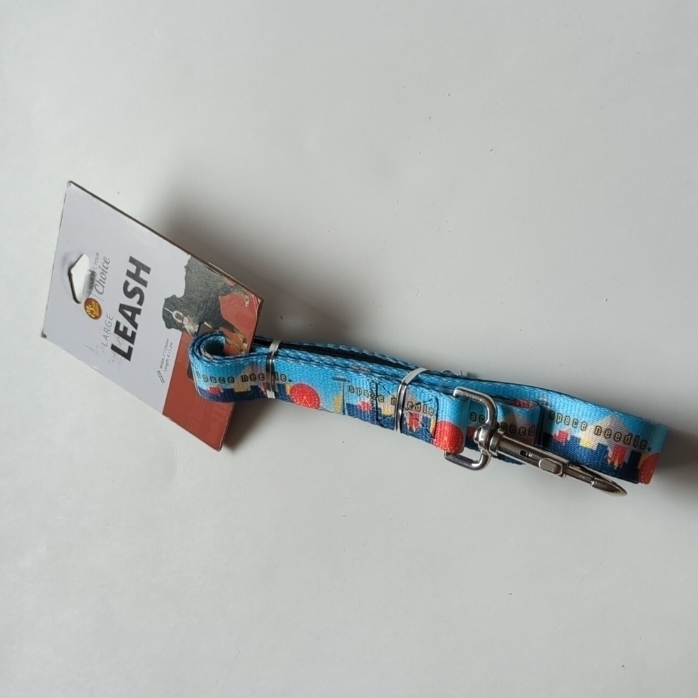 Seattle Space Needle Large Dog Leash NWT